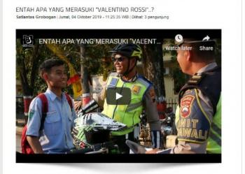 Kampanyekan keselamatan berlalu lintas melalui chanel Youtube